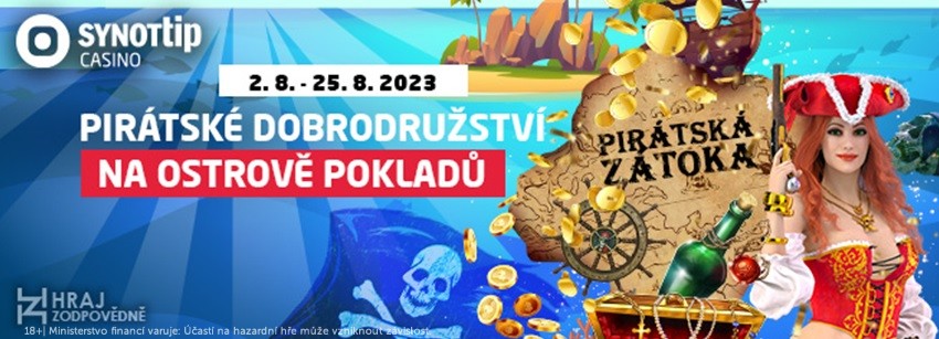 Pirátské dobrodružství u SYNOT TIP casina