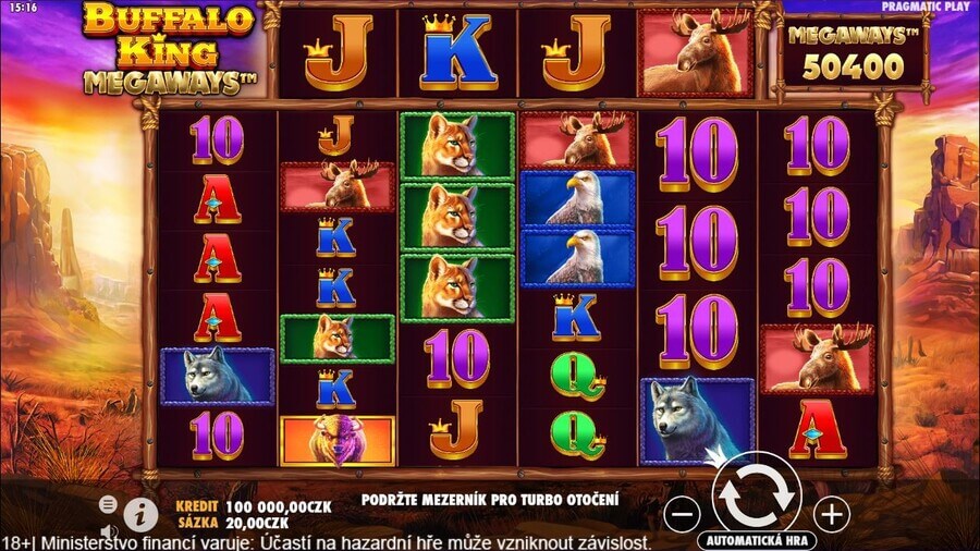 Buffalo King Megaways – online slot s bonusem za registraci zdarma