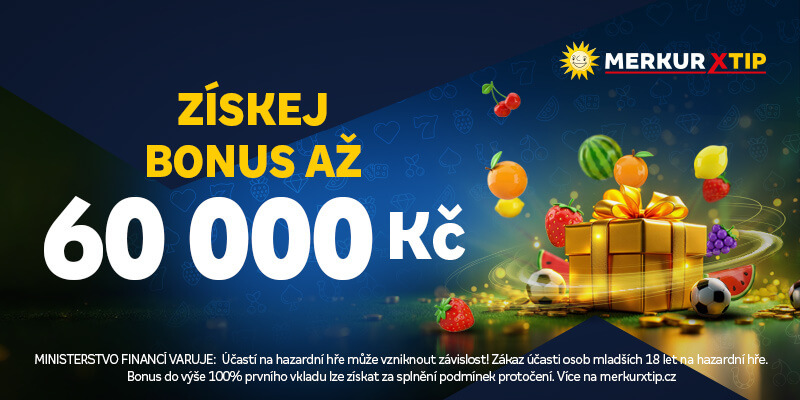 V MerkurXtip můžete využít také VIP bonus až 60&nbsp;000&nbsp;Kč