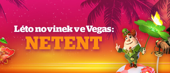 Léto NetEnt novinek ve Vegas přinese 250 Kč bonus i free spiny