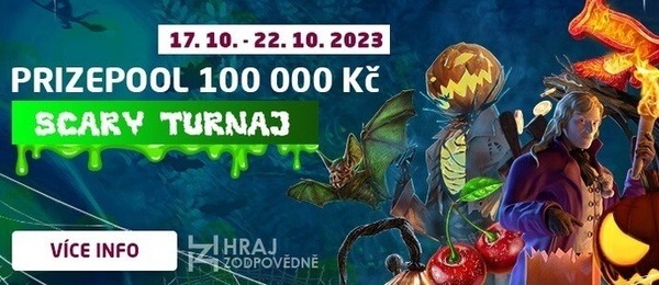 Zahrajte si SCARY turnaj o 100 000 Kč v SYNOT TIP casinu.