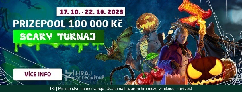 Zahrajte si SCARY turnaj o 100 000 Kč v SYNOT TIP casinu.