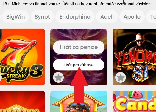 Online Star Casino demo režim