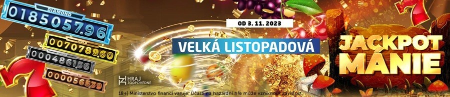 Listopadová Jackpot Mánie