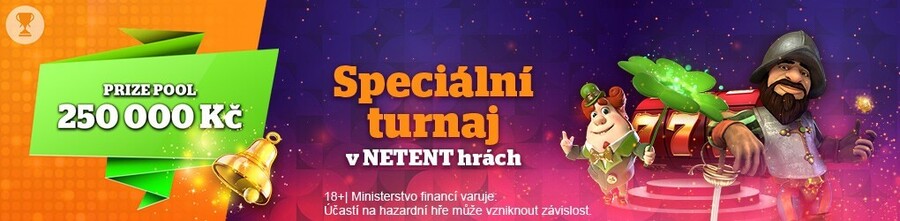 NetEnt turnaj o prize pool 250 000 Kč