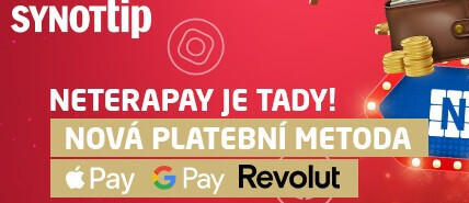 Platby NeteraPay nově v casinu SYNOT TIP