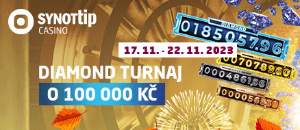 Diamnond casino turnaj o 100.000 Kč u SYNOT TIPu