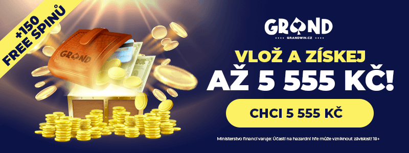 Grandwin bonus až 5 555 Kč