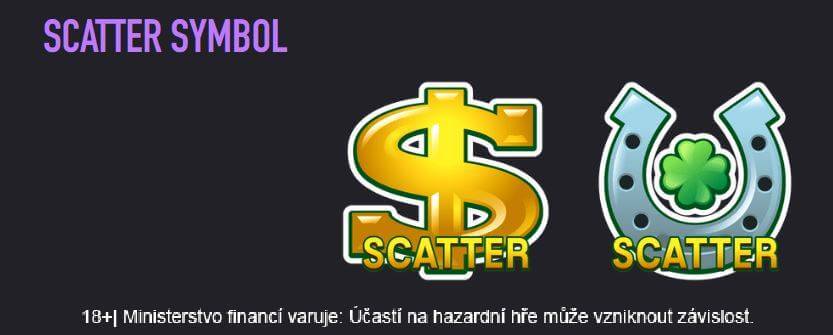 Scatter symbol podkova a dolar