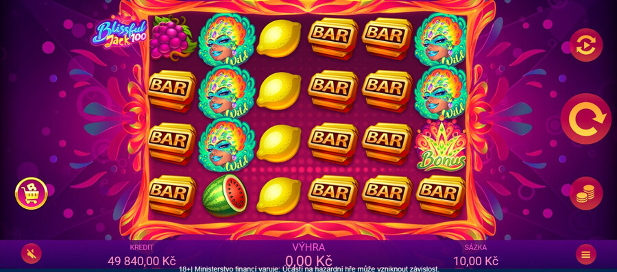 Zahrajte si automat Blissful Jack 100 od výrobce Apollo Games