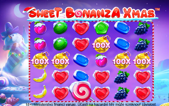 Vánoční automatu Sweet Bonanza Xmas
