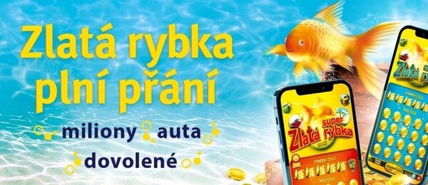 Stírací losy Zlatá rybka od Sazky – recenze