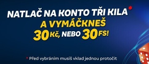 Zapoj se do akce s MerkurXtipem a získej bonus 30 FS nebo 30 Kč