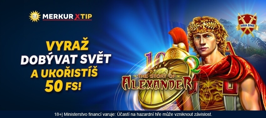 Získejte 50 free spinů jen DNES v online casinu MerkurXtip.