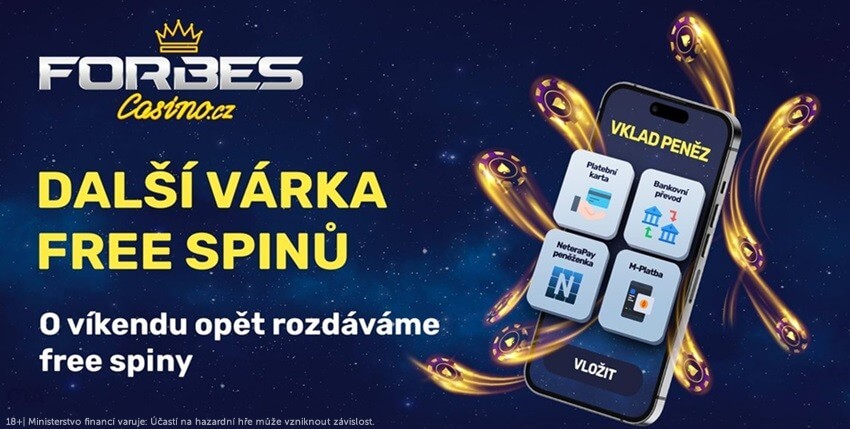 Víkend plný free spinů v casinu Forbes