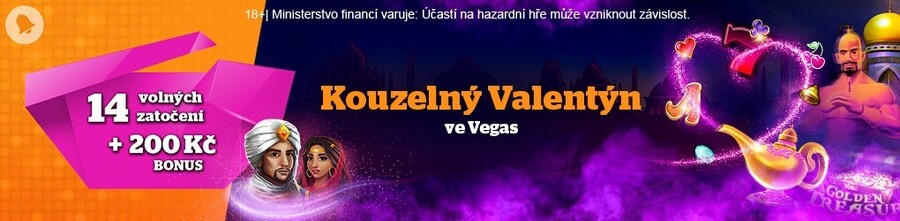 Kouzelný Valentýn ve Vegas s free spiny