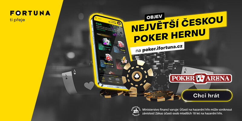 Získejte ZDARMA registrační bonus 300 Kč + €10 na FORTUNA POKER