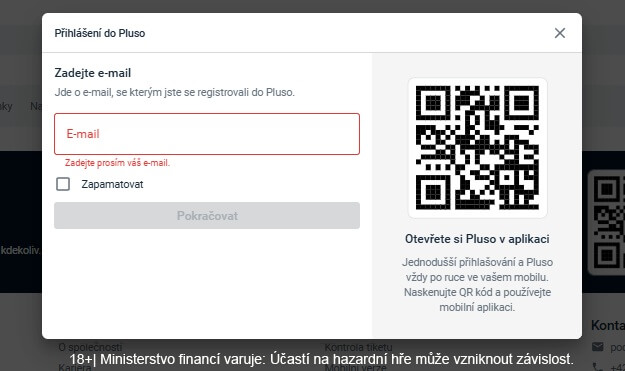 Pluso peněženka - jak se přihlásit?