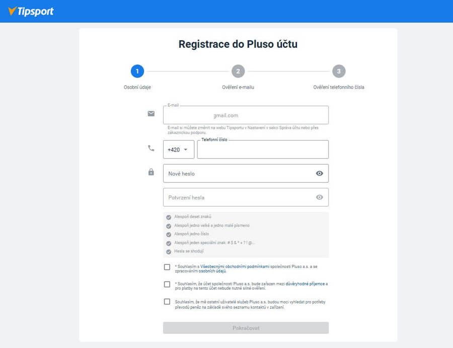 Na pár kliknutí si založíte si peněženku Pluso