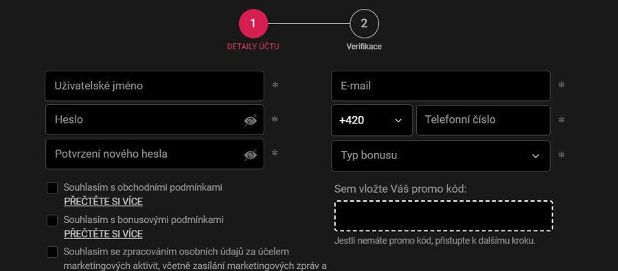 BetX promo kód