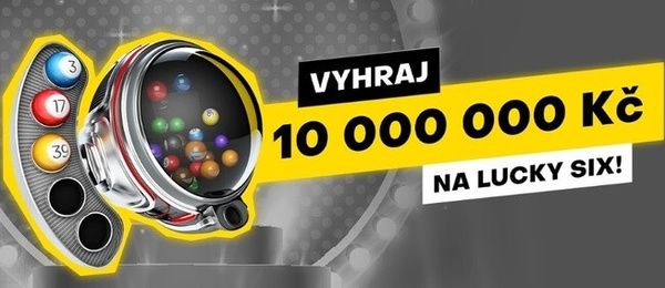 Vyhrajte až 10 milionů korun ve Fortuna loterii Lucky Six.
