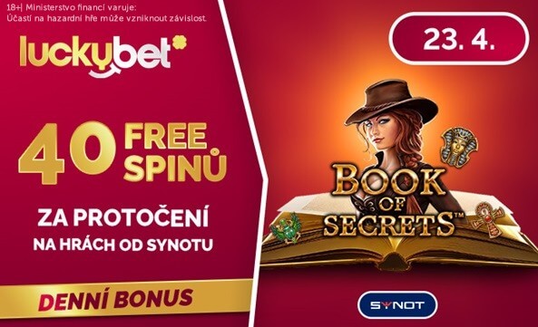 Získejte denní LuckyBet casino BONUS ve výši 40 free spinů!