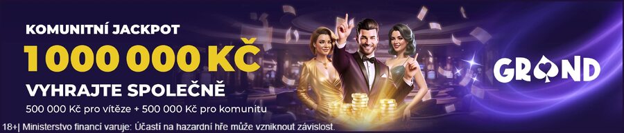 Grandwin komunitní jackpot garantuje výhru milion korun