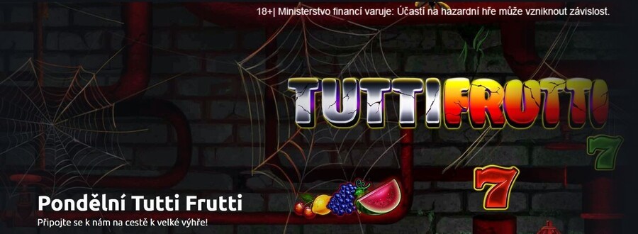 Tutti Frutti free spiny v casinu Betano