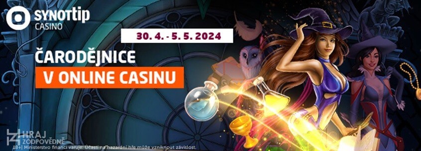 Čarodějnický týden v SYNOT TIP – jaký bonus je dnes připraven?