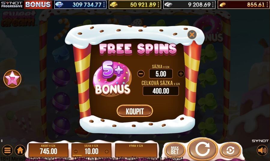 Bonusová funkce BONUS BUY na automatech