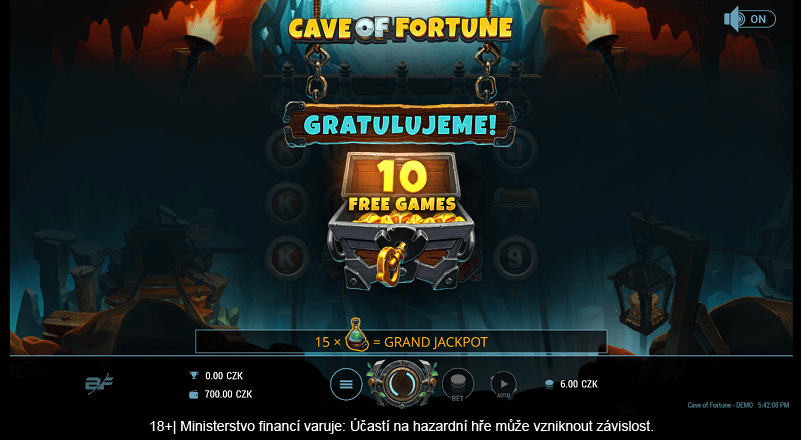 Novinka Cave of Fortune exkluzivně u Apollo Games casina