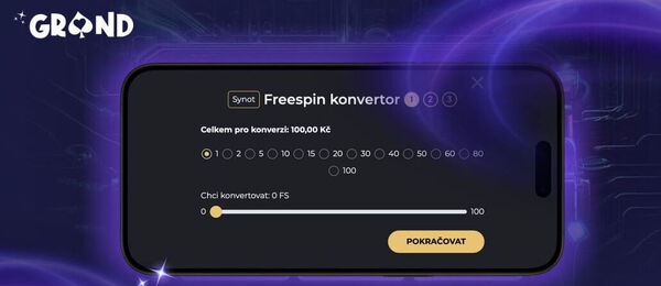 FREESPIN KONVERTOR v online casinu Grandwin