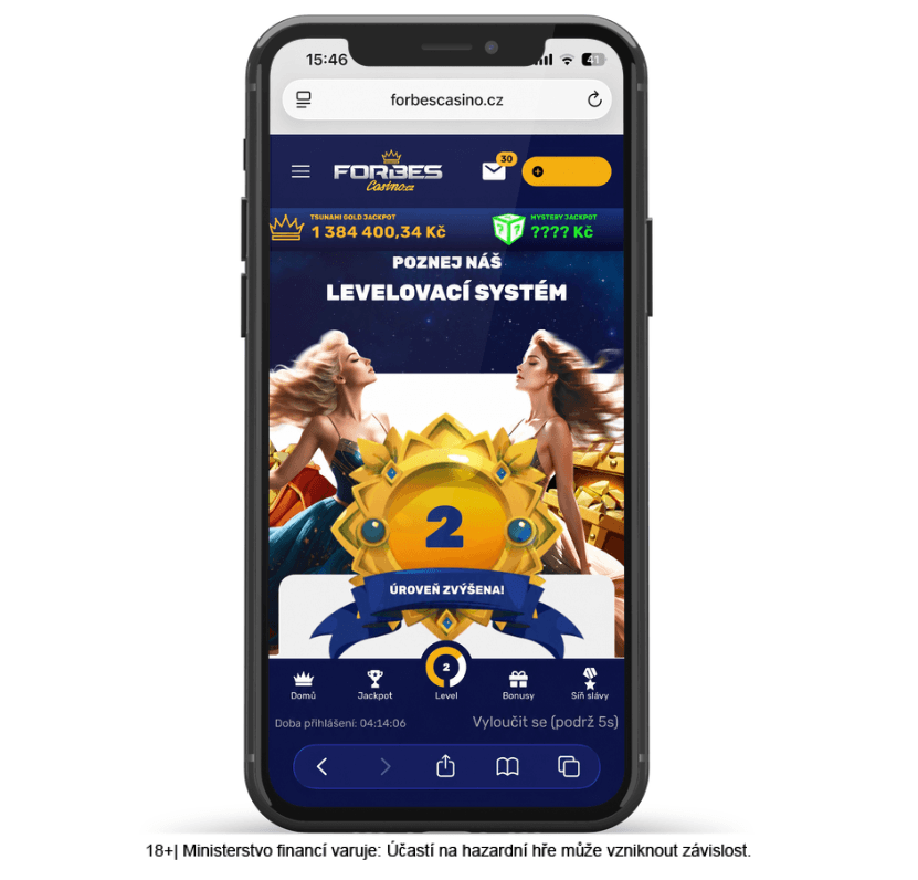 Levelovací systém ve Forbes casinu