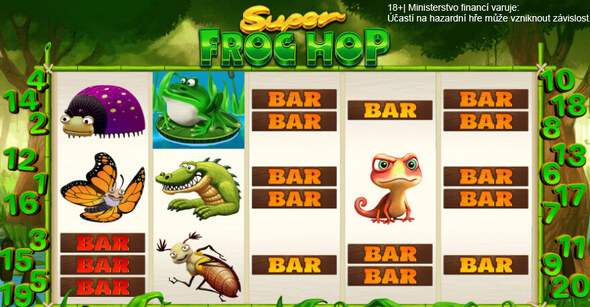 Super Frog Hop – nový automat v casinu Betor