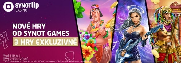 Vyzkoušejte exkluzivní automaty v casinu SYNOT TIP