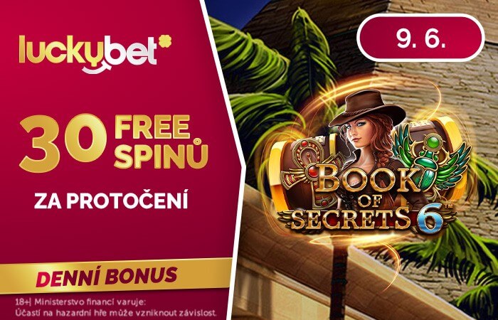 Přijďte si pro 30 free spinů u LuckyBet casina