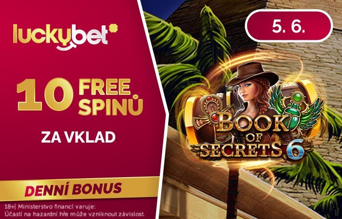 Získejte 10 free spinů u casina LuckyBet