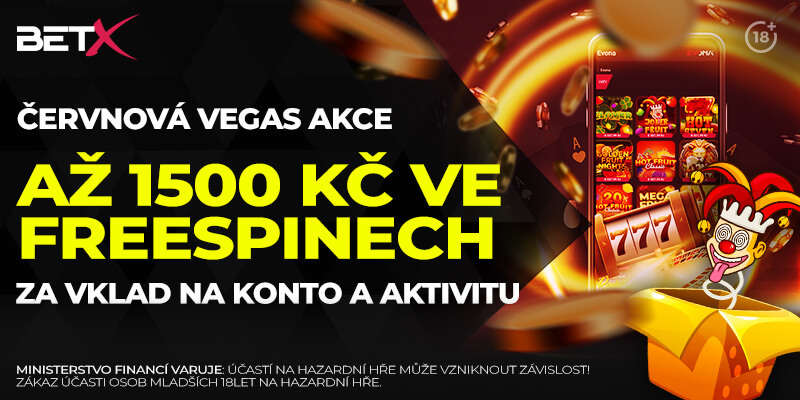 BetX online casino Vegas akce