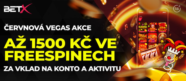 BetX online casino Vegas akce