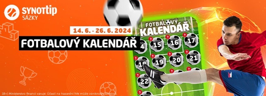SYNOT TIP fotbalový kalendář EURO 2024 – bonusy čekají každý den