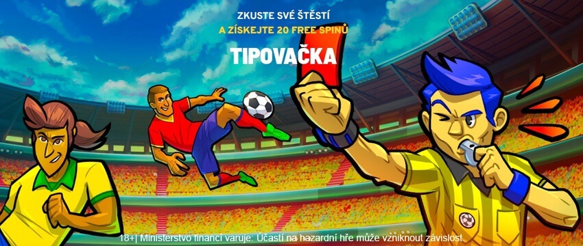 Tipněte si výsledek fotbalového utkání a získejte free spiny.
