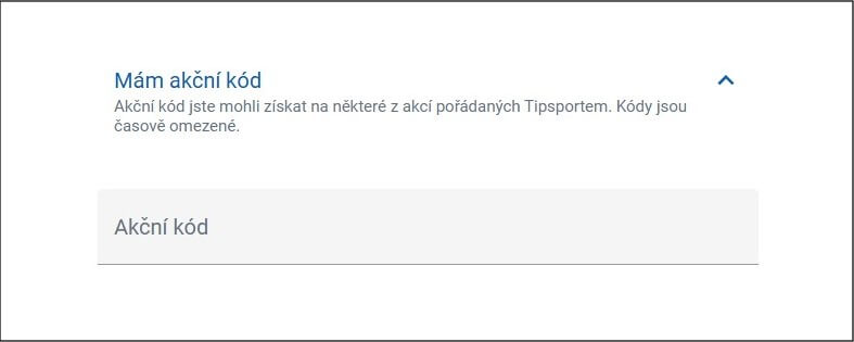 Tipsport promo kód