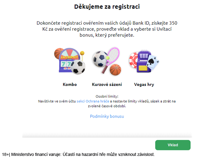 Ověření identity je posledním krokem k&nbsp;dokončení registrace v&nbsp;online casinu Betano