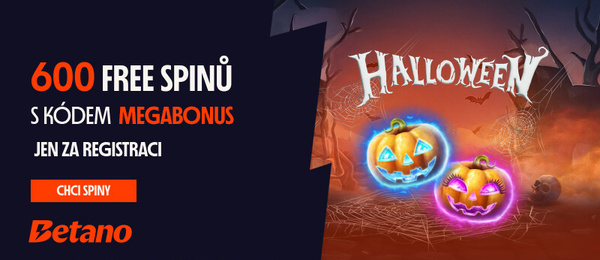 Získejte extra halloweenský bonus s promo kódem MEGABONUS.
