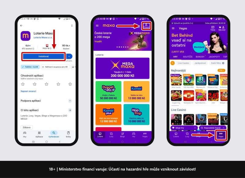 Aplikace Maxa pro Android – instalace a&nbsp;přihlášení.