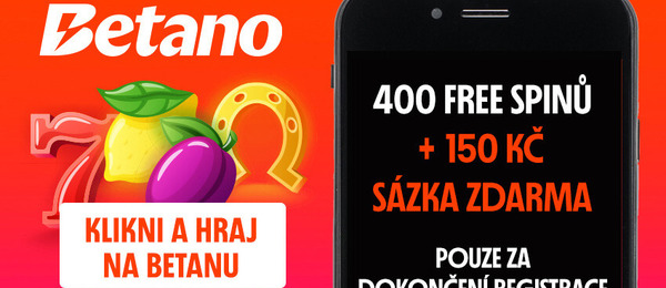 Betano MEGABONUS casino 550 Kč