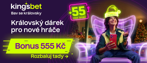 Získejte u Kingsbetu zajímavý bonus za registraci v podobě 555 Kč a 55 free spinů navrch