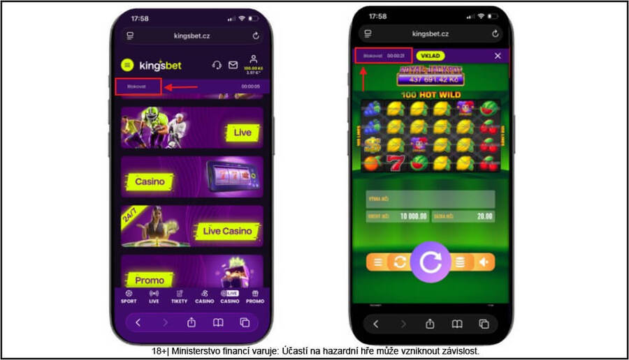Kingsbet panic button