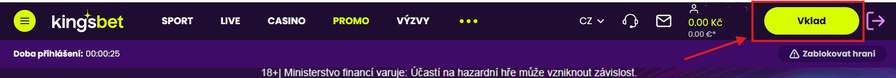 Kingsbet vklad