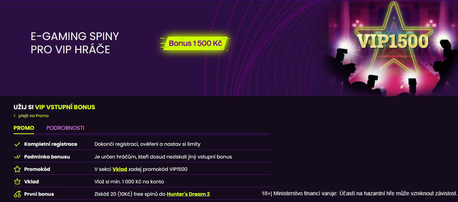 VIP nabídka u&nbsp;Kingsbetu